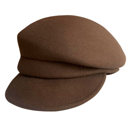 オーストラリアの100%ウールのベレー帽feverと同じ金の秋冬の黒の百合の騎士の帽子女性の新聞少年の帽子です