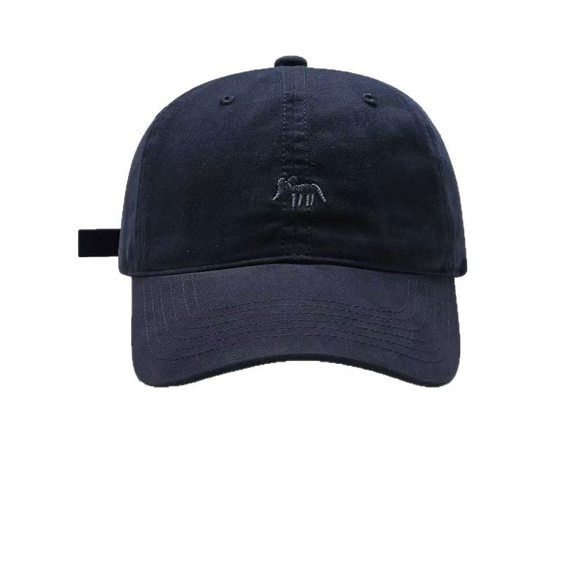 太一2025刺繡小狐野球帽スポーツ男女深まります広い軒顔を見せます小さいハンチング帽日を遮って空気を通します