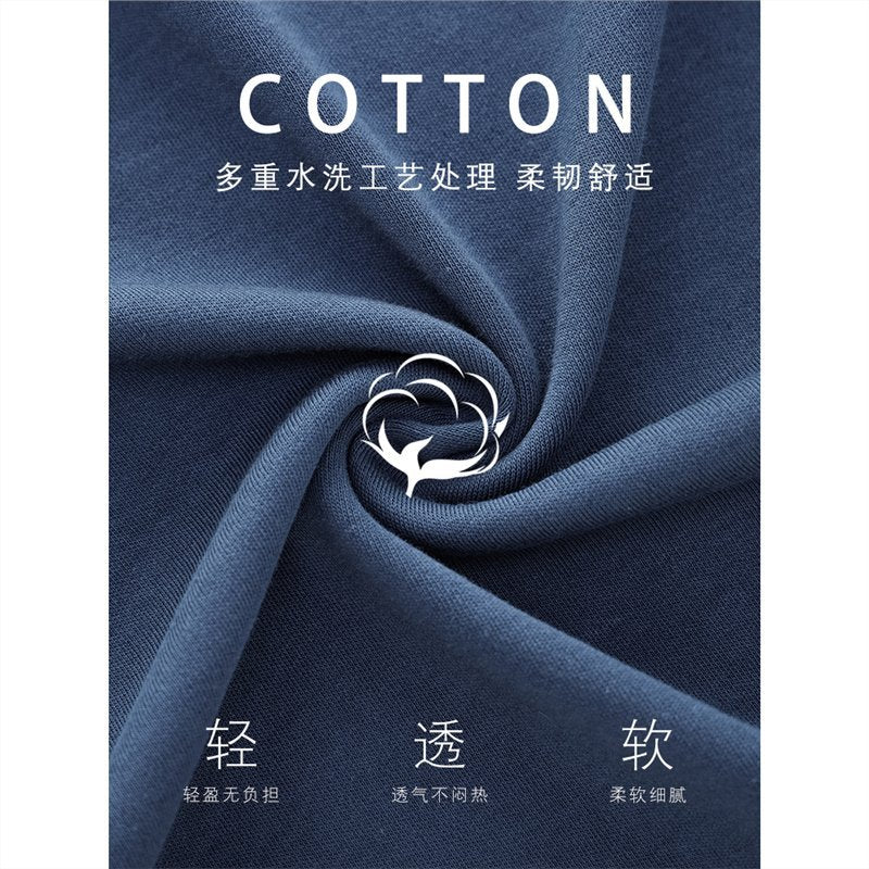 パジャマ純綿の男性春秋型の長袖の部屋着薄手の型のレジャーの大きいサイズの外に着ることができますスーツ